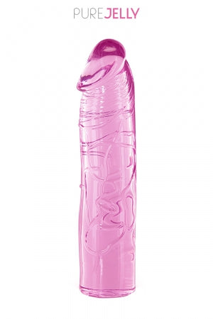 Godemichet droit rose 17,2 cm - Pure Jelly